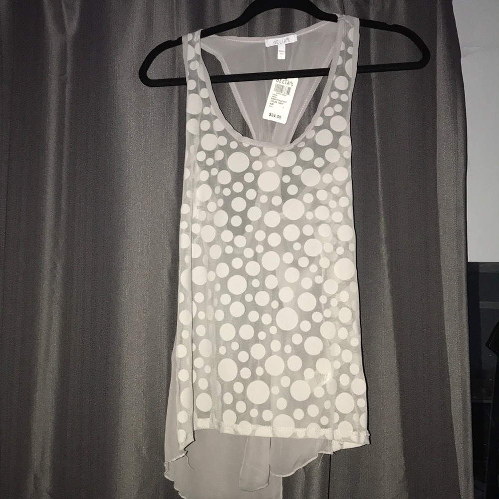 Sheer Blouse w/ Open Back